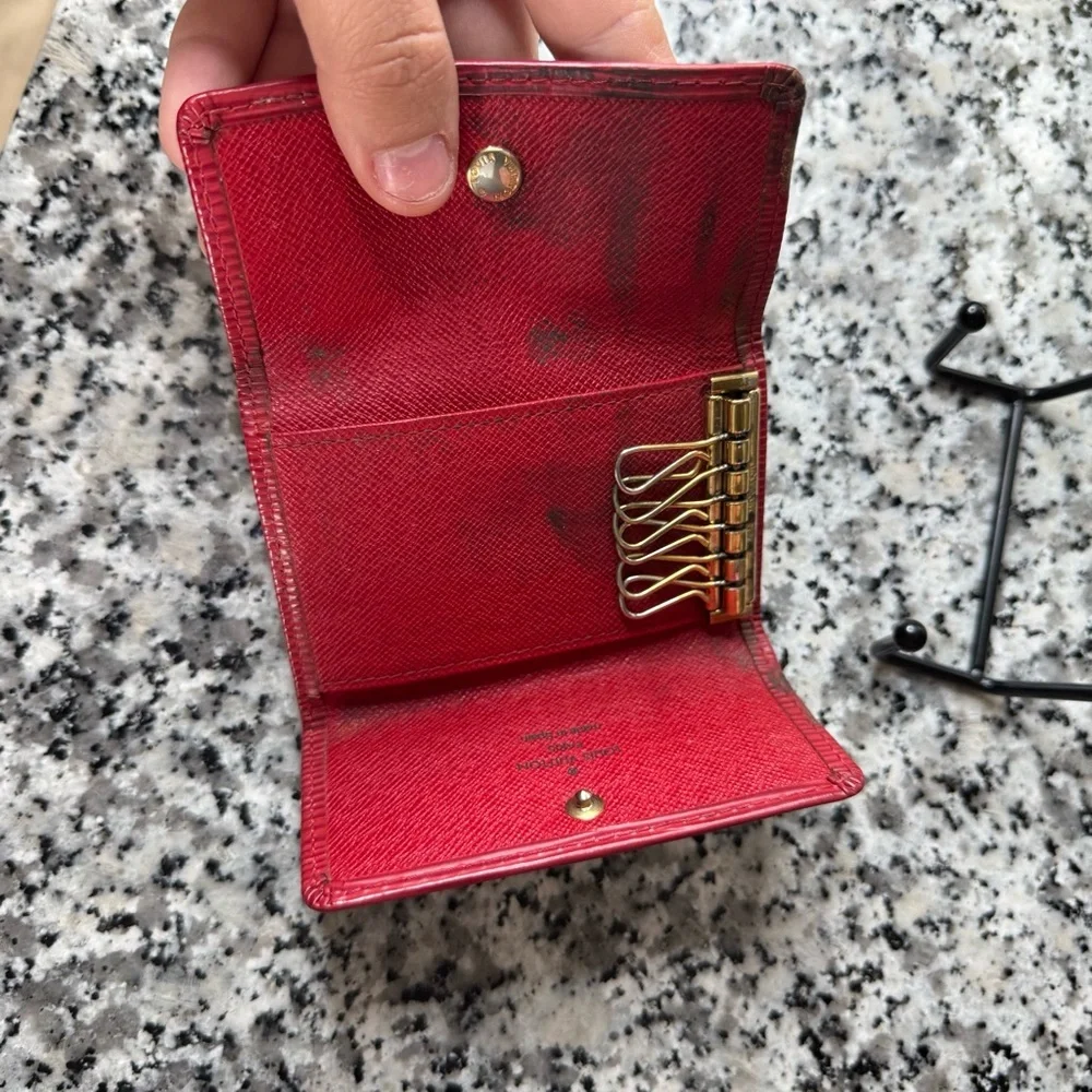 Louis Vuitton | Red Epi Leather 6 Key Holder